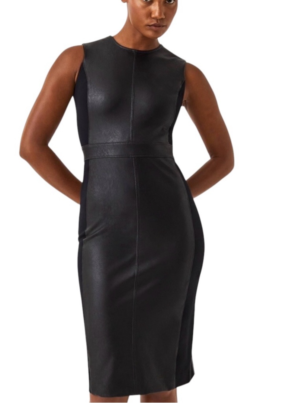 Spanx, Vegan Leather Combo with Stretchy Spanx